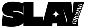 Modern streetwear logo with bold black lettering, white star accent, and diagonal text variation