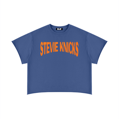 Stevie Knicks Boxy Raw Edge T-Shirt - Slayground