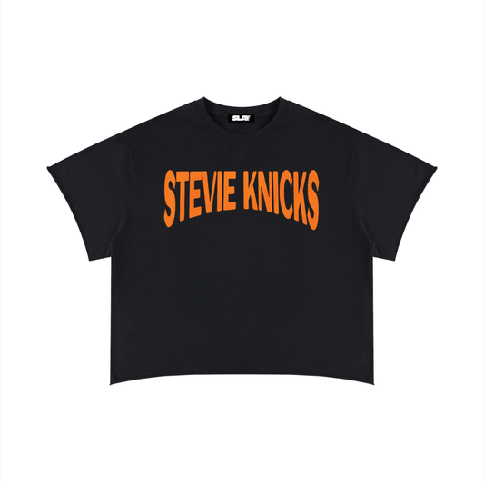 Stevie Knicks Boxy Raw Edge T-Shirt - Slayground