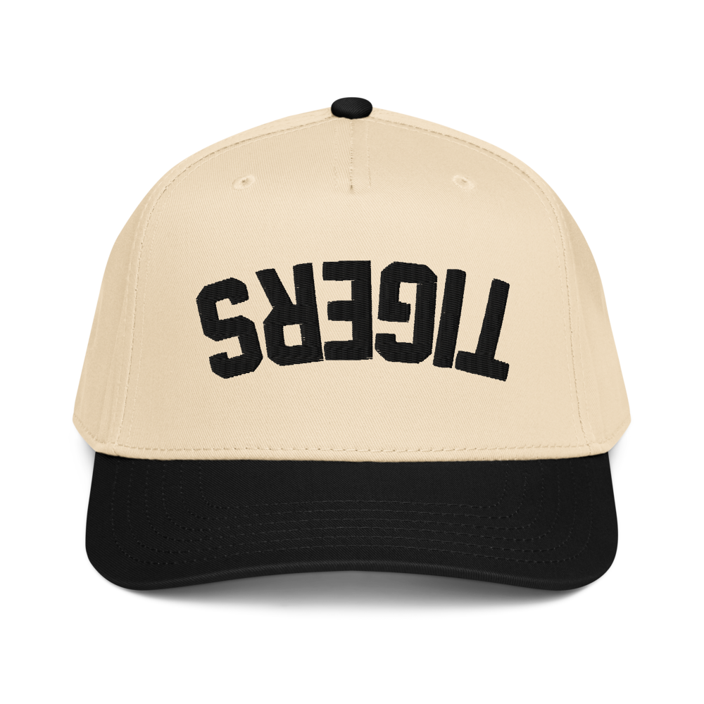 TIGERS - Upside Down Black & Cream Two-Tone Baseball Cap