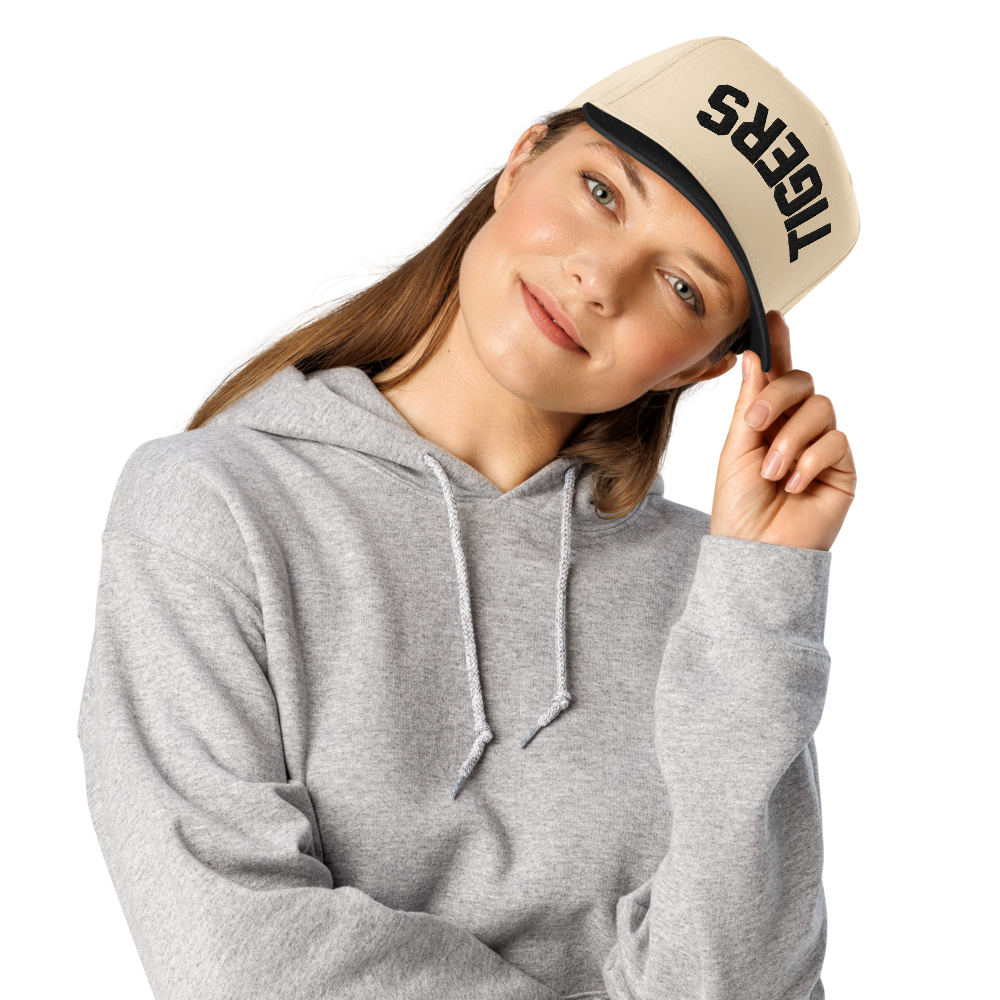 TIGERS - Upside Down Black & Cream Two-Tone Baseball Cap