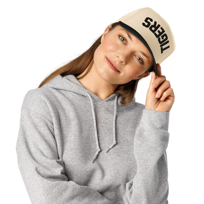 TIGERS - Upside Down Black & Cream Two-Tone Baseball Cap