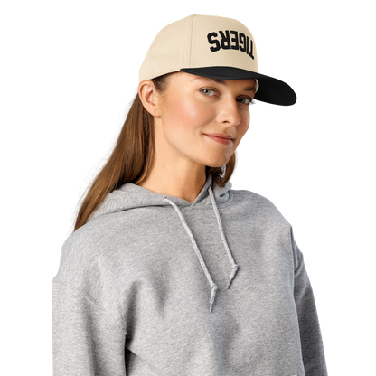 TIGERS - Upside Down Black & Cream Two-Tone Baseball Cap