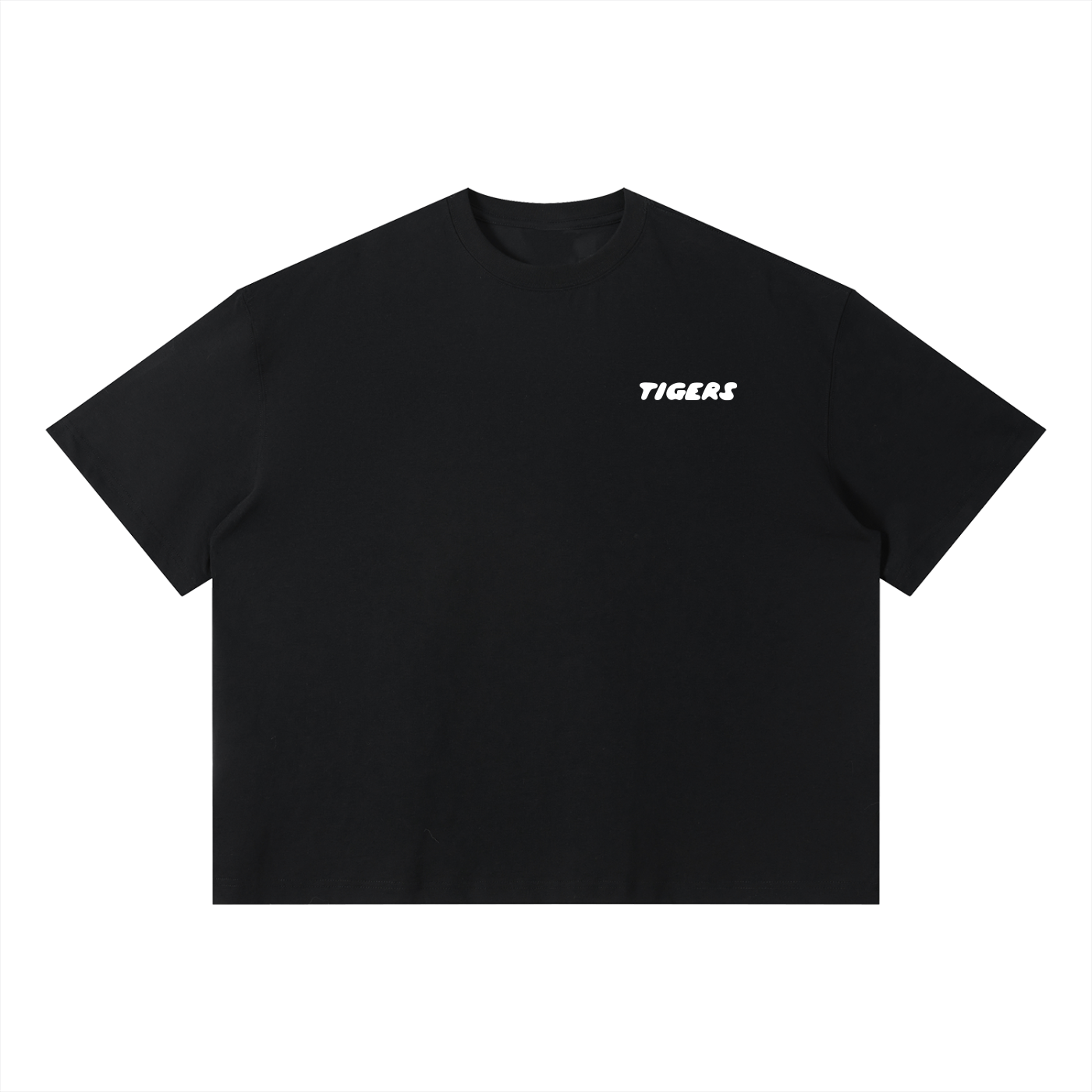 Tigers Boxy T-Shirt - White Text