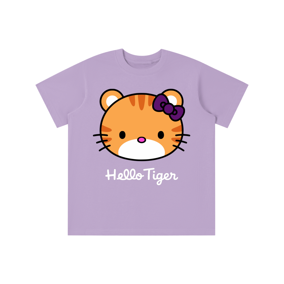 Kawaii Tiger Kids' Drop Shoulder Tee