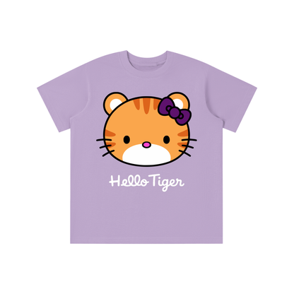 Kawaii Tiger Kids' Drop Shoulder Tee