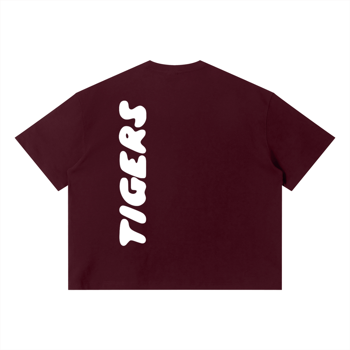 Tigers Boxy T-Shirt - White Text