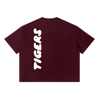 Tigers Boxy T-Shirt - White Text