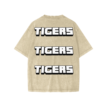 Pixel Tiger Snow Washed Kids' Tee - Slayground
