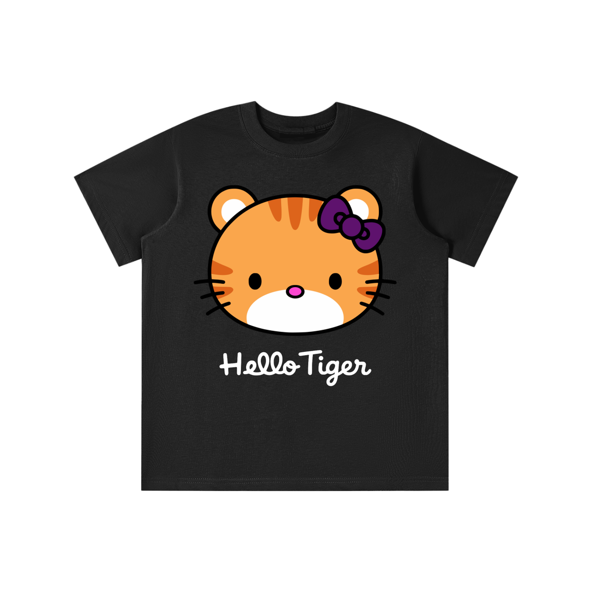 Kawaii Tiger Kids' Drop Shoulder Tee