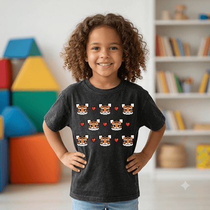 Coquette Pixel Tiger Kids' Tee - Slayground