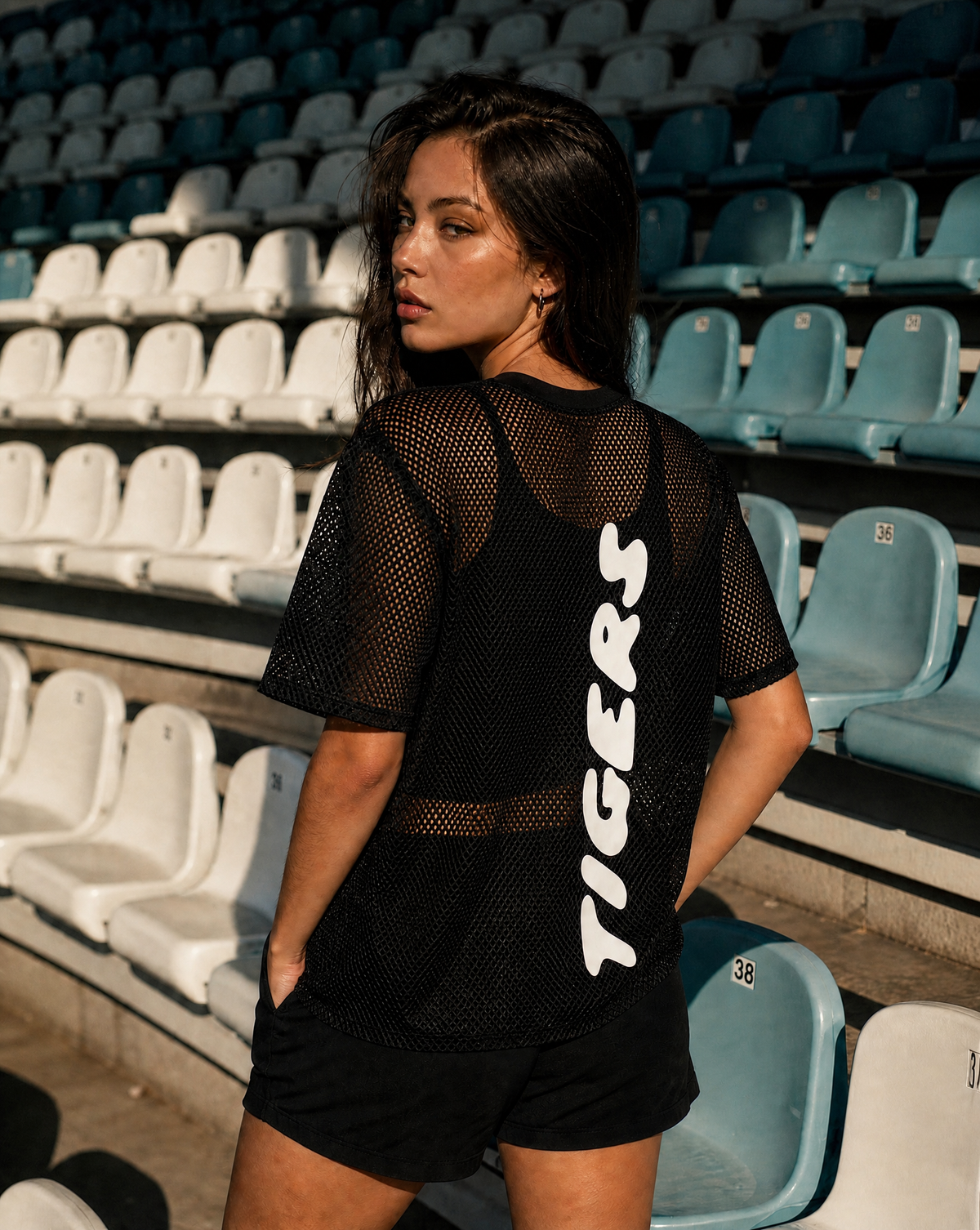 Black Tigers Boxy Jersey Tee