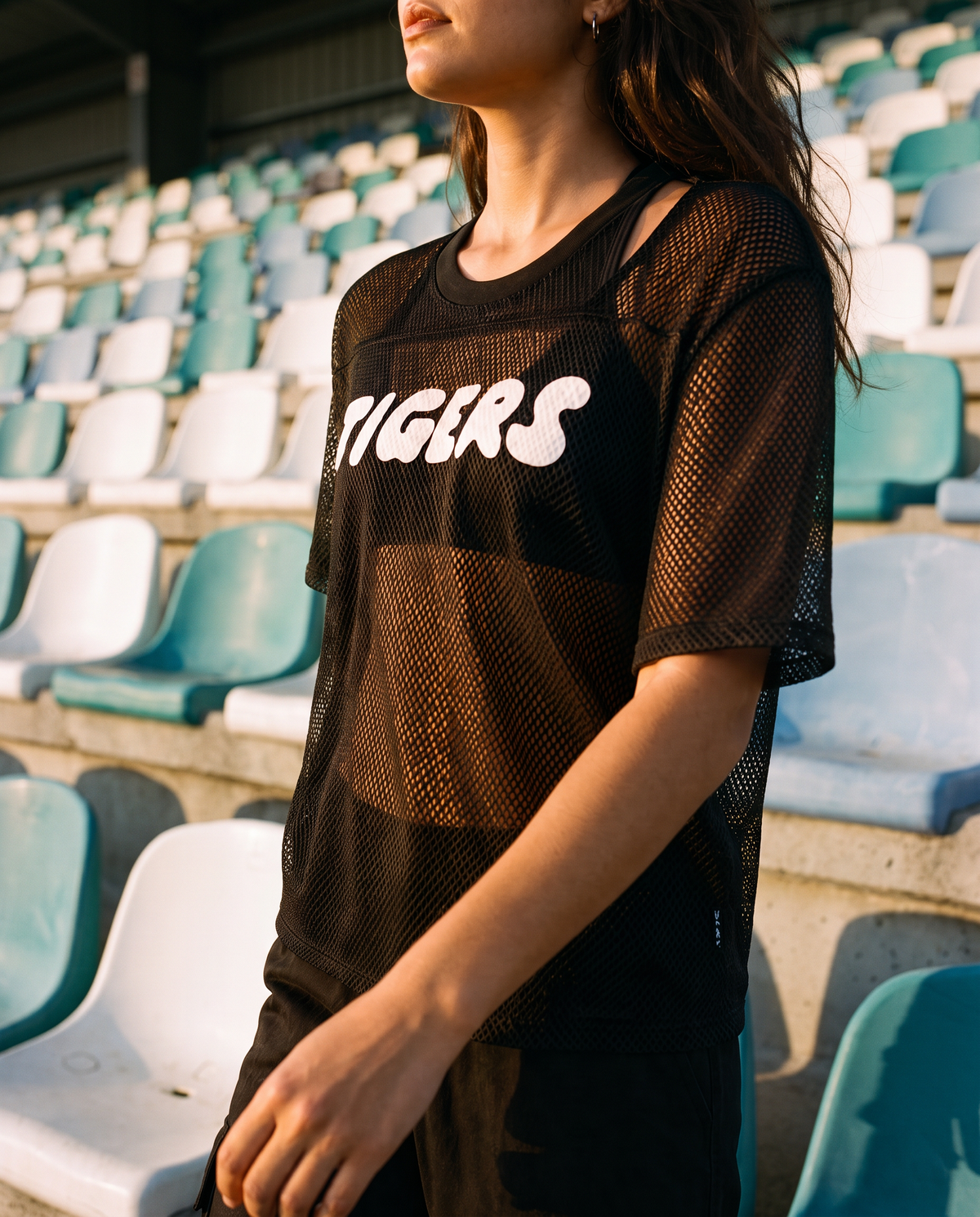 Black Tigers Boxy Jersey Tee