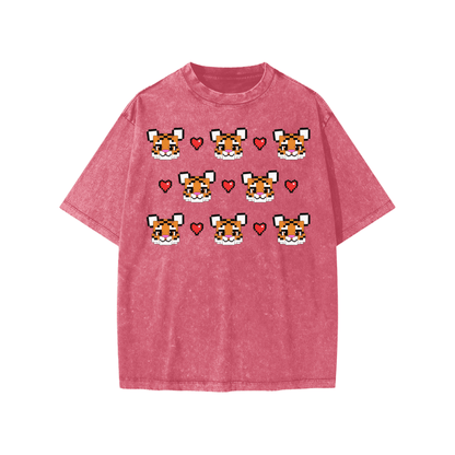 Coquette Pixel Tiger Kids' Tee - Slayground