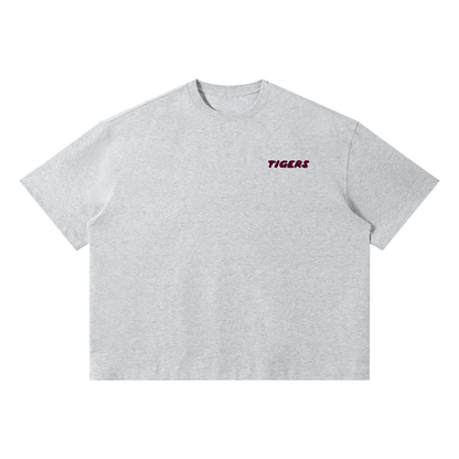 Tigers Boxy T-Shirt - Maroon Text