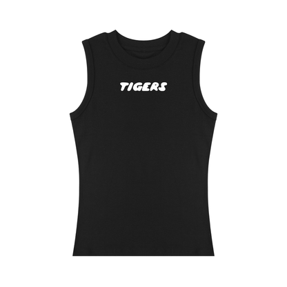 Tigers Women’s Black Tank / White Text
