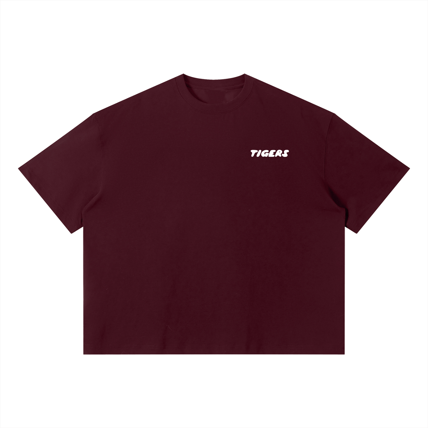 Tigers Boxy T-Shirt - White Text