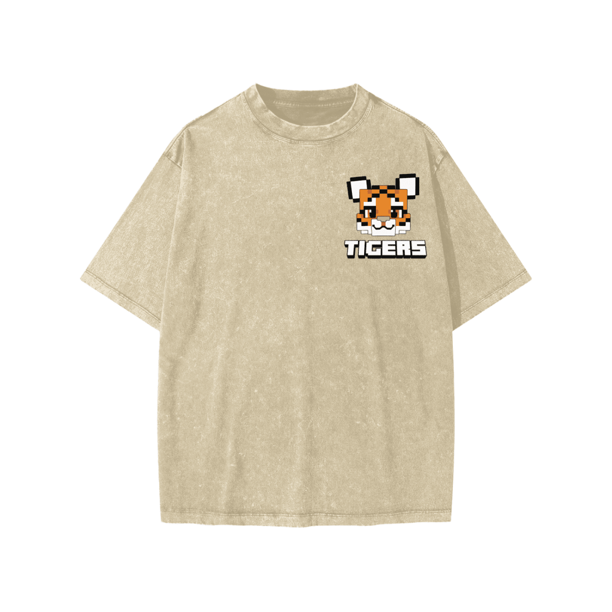 Pixel Tiger Snow Washed Kids' Tee - Slayground