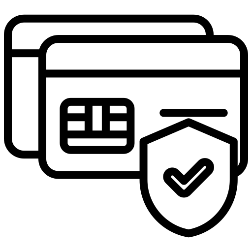 black padlock icon symbolizing secure payment protection